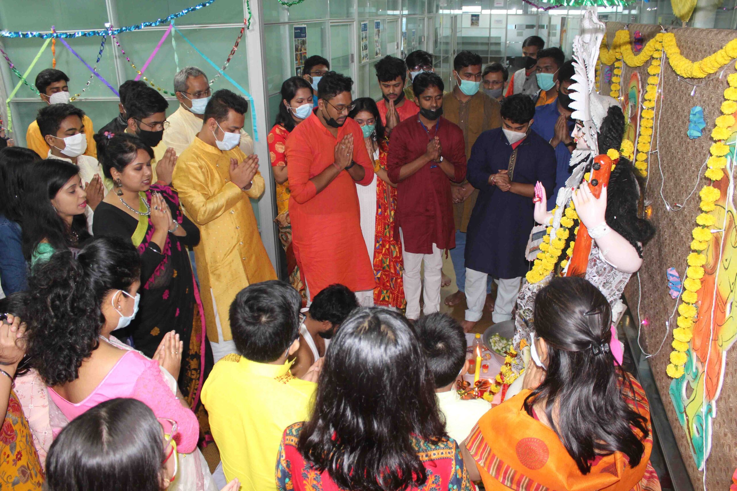 IQ City of UWSB celebrated Saraswati Puja 2022