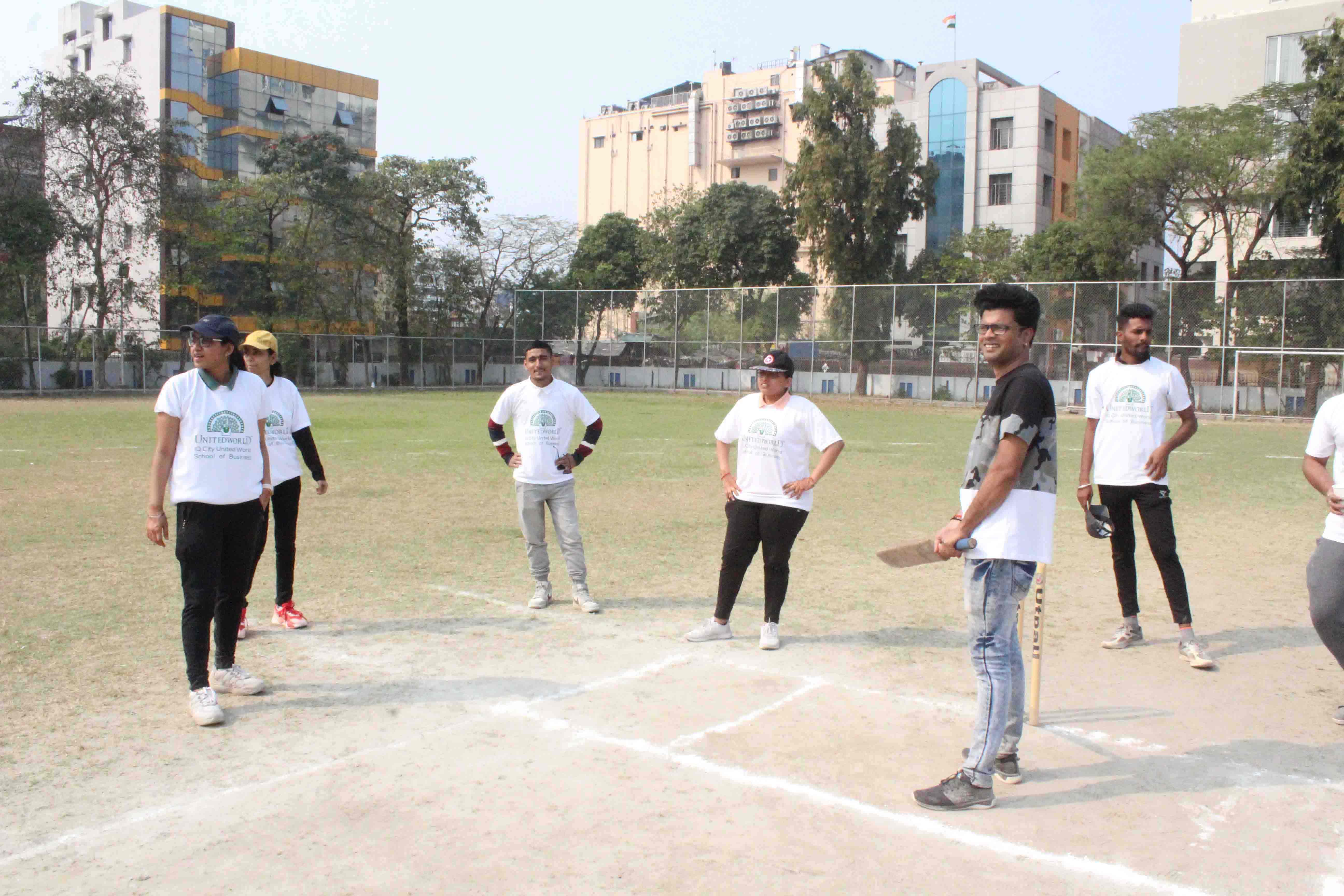Playing Team at Intra College Cricket Tournament 2022