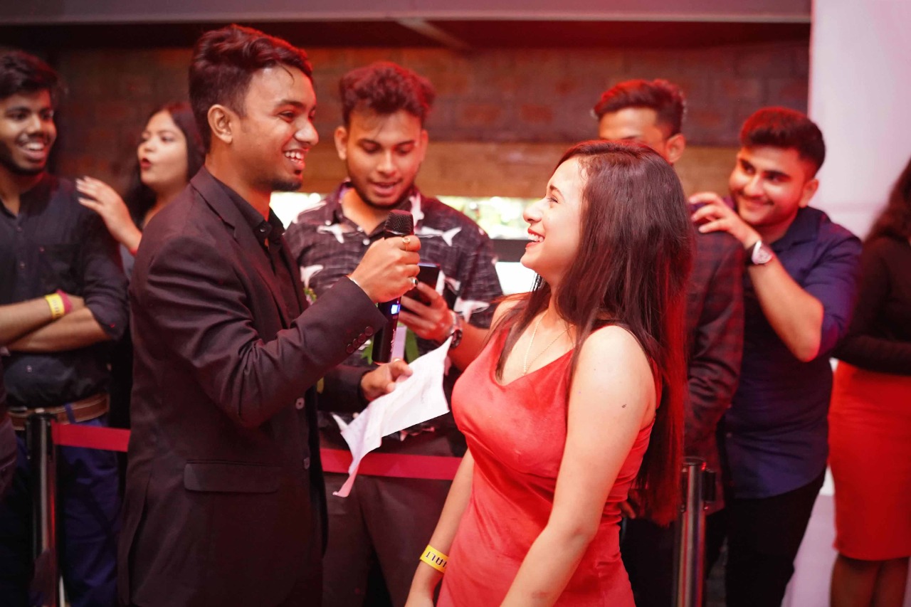 Students participating at Freshers Party 2022, IQ City UWSB