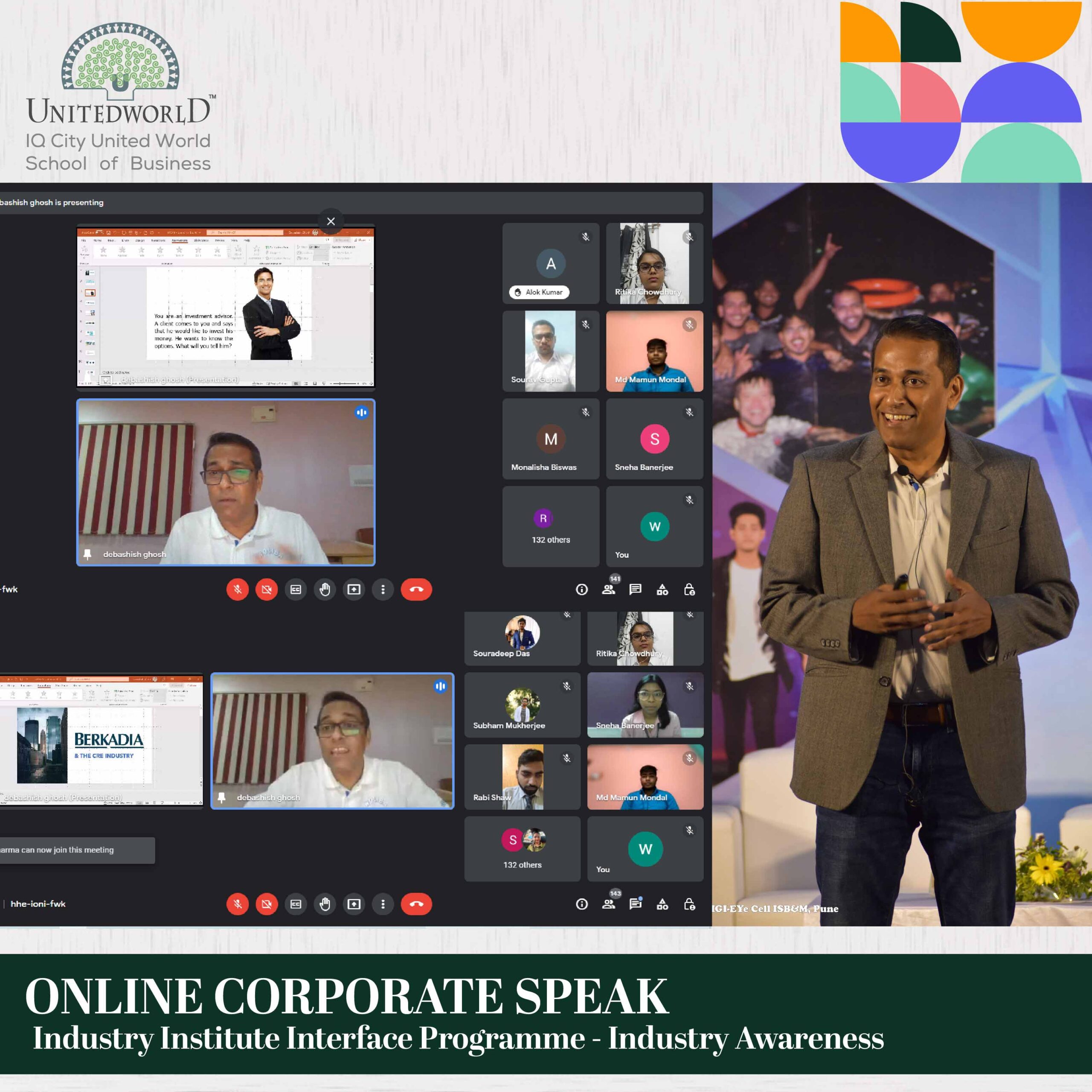 Online Corporate Speak by Mr. Debashish Ghosh