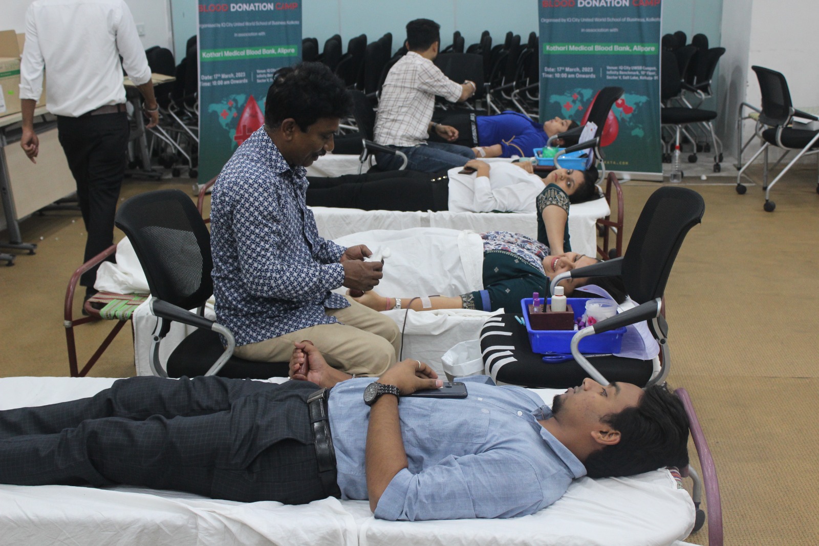 People Donating at Blood Donation Camp 2023
